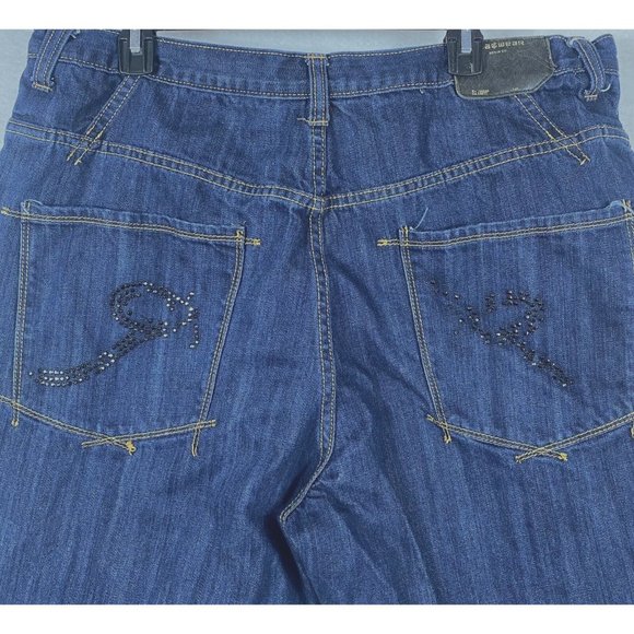 Rocawear Jeans Mens 42 Blue Baggy Denim Hip Hop 90s Streetwear 40x31 - Picture 9 of 16